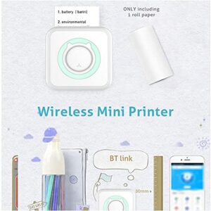 WEHOMY Instaproud - Portable Sticker Printer, Mini Pocket Thermal Printer, Mini Printer Sticker Maker, Mini Printer Portable Bluetooth Photo Printer for Photos, Diaries, Memos (Blue-10 Paper Rolls)
