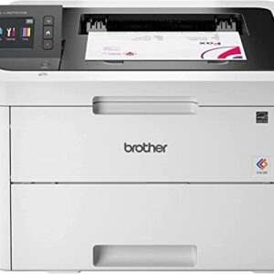 Brother Color HL-L3270CDW Compact Wireless Digital Laser Printer with NFC - Print Only - 25 ppm, 2400 x 600 dpi, 2.7" Color Touchscreen, Auto Duplex Printing, 250 Sheet, Ethernet