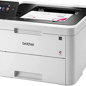 Brother Color HL-L3270CDW Compact Wireless Digital Laser Printer with NFC - Print Only - 25 ppm, 2400 x 600 dpi, 2.7" Color Touchscreen, Auto Duplex Printing, 250 Sheet, Ethernet