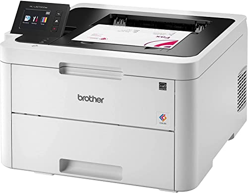 Brother Color HL-L3270CDW Compact Wireless Digital Laser Printer with NFC - Print Only - 25 ppm, 2400 x 600 dpi, 2.7" Color Touchscreen, Auto Duplex Printing, 250 Sheet, Ethernet