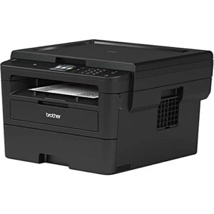 Brother HL-L2395DWB Monochrome Laser Wireless All-in-One Printer with Convenient Flatbed Copy & Scan, Automatic Duplex Printing, 36ppm, 2400 x 600 dpi, 250-sheet, Hi-Speed USB, Tillsiy Printer Cable