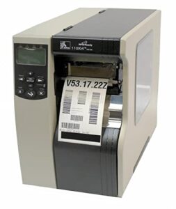 zebra 113-801-00000 110xi4 tabletop label printer, 300 dpi, serial/parallel/usb, monochrome, 15.5″ h x 10.31″ w x 20.38″ d