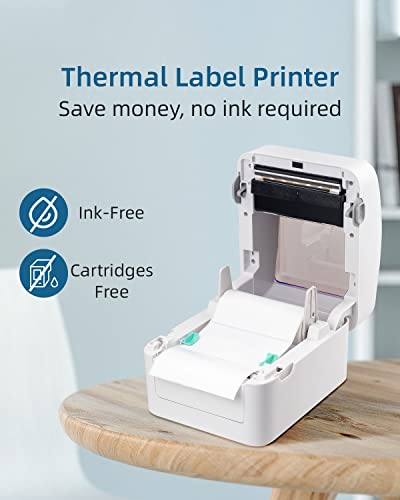 vretti Thermal Label Printer, 4x6 Thermal Shipping Label Printer for Shipping Packages and Small Business, 152mm/s Desktop Barcode Printer Machine for Amazon Ebay Etsy Shopify on Windows& Mac