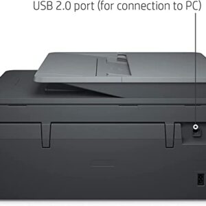 Bools H-P OfficeJet 8015eSeries Wireless Color All-in-One Printer, Copy, Scan and Fax, Mobile and Wireless Printing, Plus USB Printing Cable