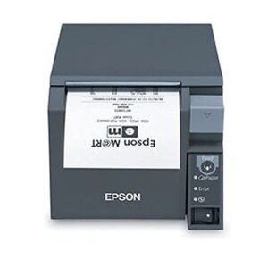 epson receipt printer – thermal line – roll (3.15 in) – 180 x 180 dpi – up to 590.6 inch/min – usb 2.0, poweredusb – dark gray