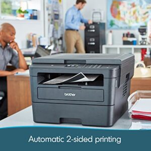 Brother Compact Monochrome Laser Wireless All-in-One Printer HL-L2395DW, Flatbed Copy & Scan, Auto Duplex Printing, 2.7" Color LCD touchscreen Display, 36 ppm, Cloud-Based Printing & Scanning+GM Cable