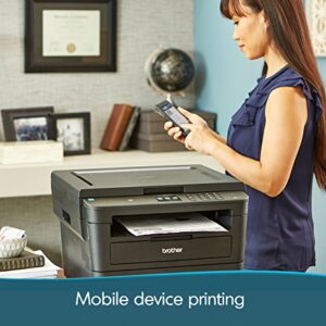 Brother Compact Monochrome Laser Wireless All-in-One Printer HL-L2395DW, Flatbed Copy & Scan, Auto Duplex Printing, 2.7" Color LCD touchscreen Display, 36 ppm, Cloud-Based Printing & Scanning+GM Cable