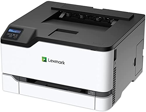 Lexmark CS331dw Laser Printer - Color - 26 ppm Mono / 26 ppm Color - 600 dpi Print - Automatic Duplex Print - Wireless LAN, White/Gray, Medium (40N9020)