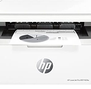 HP Laserjet Pro MFP M29w Wireless All-in-One Monochrome Laser Printer, Mobile Printing, 19ppm, Auto-On/Auto-Off, LCD Control Panel, Print Scan Copy, White, Durlyfish USB Printer Cable