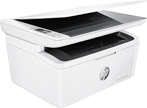 HP Laserjet Pro MFP M29w Wireless All-in-One Monochrome Laser Printer, Mobile Printing, 19ppm, Auto-On/Auto-Off, LCD Control Panel, Print Scan Copy, White, Durlyfish USB Printer Cable