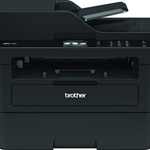 Brother MFC-L27 30DW Compact Wireless Monochrome All-in-One Laser Printer - Print Copy Scan Fax - Mobile Printing - Auto Duplex Printing - 50 Sheets ADF - Up to 36 ppm - 2.7" Touchscreen + HDMI Cable
