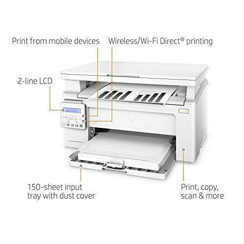 HP LaserJet Pro M130nw All-in-One Wireless Laser Printer, Works with Alexa (G3Q58A). Replaces HP M125nw Laser Printer