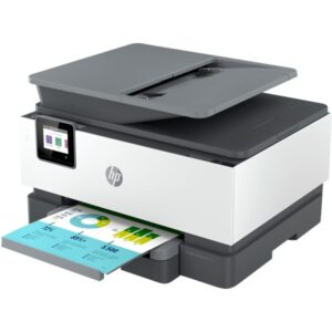 HP OfficeJet Pro 9015e Wireless All-in-One Printer with Color Photo Print, Copy, Scan, Fax, Auto 2-Sided Printing, Mobile 1G5L3A Bundle with DGE USB Print Cable + Business Software Kit