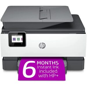 HP OfficeJet Pro 9015e Wireless All-in-One Printer with Color Photo Print, Copy, Scan, Fax, Auto 2-Sided Printing, Mobile 1G5L3A Bundle with DGE USB Print Cable + Business Software Kit