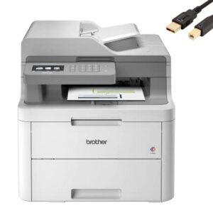 Brother MFC-L3710CW Compact Digital Color All-in-One Wireless Laser Printer, 19ppm, AirPrint, Hi-Speed USB 2.0, Wi-Fi Direct, 3.7" Color Touchscreen, Amazon Dash Replenishment Ready, Durlyfish