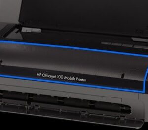 HP Officejet 100 Inkjet Mobile Printer with Bluetooth and USB, CN551A With ink and power cord (Renewed)