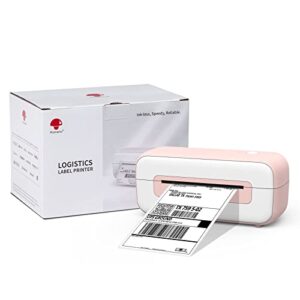 Phomemo Pink Label Printer with Thermal Shipping Pink Label - 4" x 6", 500 Sheets