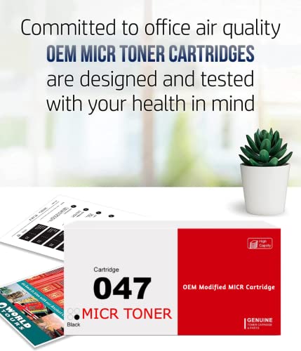 RT LBP113w imageCLASS Wireless Check Printer Bundle with 1 OEM Modified 047 MICR Toner Cartridge for Printing Checks (2 Items)