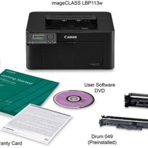 RT LBP113w imageCLASS Wireless Check Printer Bundle with 1 OEM Modified 047 MICR Toner Cartridge for Printing Checks (2 Items)