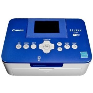 canon office products selphy cp910 blue wireless color photo printer