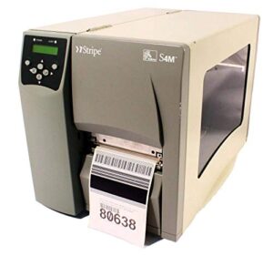 zebra s4m direct thermal printer – monochrome – label print (certified refurbished)