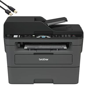 Brother MFC L27 Series All-in-One Wireless Monochrome Laser Printer for Home Office - Print Copy Scan Fax, Auto Duplex Printing, 32 ppm, 50-Sheet ADF, Amazon Alexa, AirPrint, BROAGE USB Printer Cable