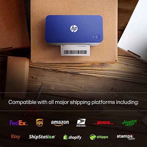 HP Shipping Label Printer, 4x6 Commercial Grade Direct Thermal, Compact & Easy-to-use, High-Speed 203 DPI Printer, Barcode Printer, Compatible with Amazon, UPS, Shopify, Etsy, Ebay, ShipStation & More