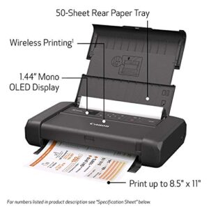 Canon Pixma TR150 Wireless Mobile Printer With Airprint And Cloud Compatible, Black (Renewed)