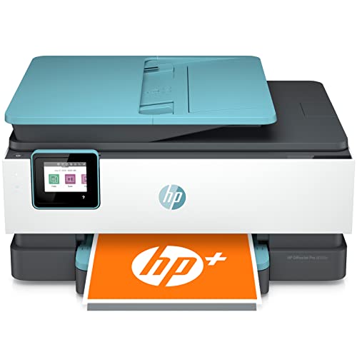 HP OfficeJet Pro 8028e All-in-One Wireless Color Inkjet Printer, Print Copy Scan Fax for Home Office Use, 20 ppm, Auto Duplex, 2.7" Color TS, Wi-Fi, Lanbertent Printer Cable