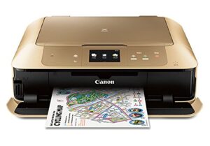 canon mg7720 wireless all-in-one printer with scanner and copier: mobile and tablet printing, with airprint™ and google cloud print compatible, gold