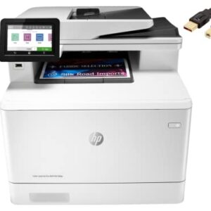 HP Color LaserJet Pro M479fdw Compact Wireless All-in-One Laser Printer, Print Scan Copy Fax, 4.3" Color Touchscreen, Auto 2-Sided Printing, WIFI, USB 2.0, 28ppm, 50-sheet, 600x600DPI, White,Durlyfish