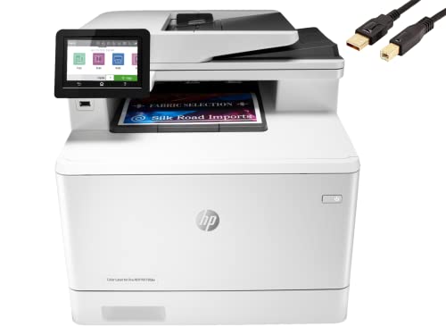 HP Color LaserJet Pro M479fdw Compact Wireless All-in-One Laser Printer, Print Scan Copy Fax, 4.3" Color Touchscreen, Auto 2-Sided Printing, WIFI, USB 2.0, 28ppm, 50-sheet, 600x600DPI, White,Durlyfish