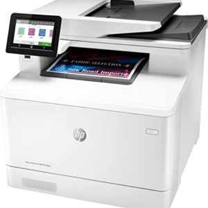 HP Color LaserJet Pro M479fdw Compact Wireless All-in-One Laser Printer, Print Scan Copy Fax, 4.3" Color Touchscreen, Auto 2-Sided Printing, WIFI, USB 2.0, 28ppm, 50-sheet, 600x600DPI, White,Durlyfish