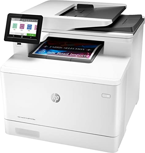 HP Color LaserJet Pro M479fdw Compact Wireless All-in-One Laser Printer, Print Scan Copy Fax, 4.3" Color Touchscreen, Auto 2-Sided Printing, WIFI, USB 2.0, 28ppm, 50-sheet, 600x600DPI, White,Durlyfish