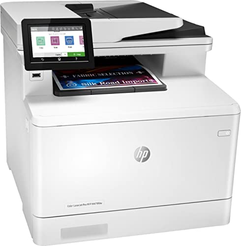 HP Color LaserJet Pro M479fdw Compact Wireless All-in-One Laser Printer, Print Scan Copy Fax, 4.3" Color Touchscreen, Auto 2-Sided Printing, WIFI, USB 2.0, 28ppm, 50-sheet, 600x600DPI, White,Durlyfish