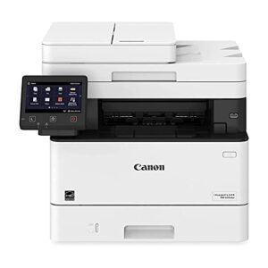canon imageclass mf455dw wireless monochrome all-in-one laser printer, print&copy&scan&fax, duplex printing, 40ppm, 600 x 600 dpi, 5″ color touchscreen display, bundle with lanbertent printer cable