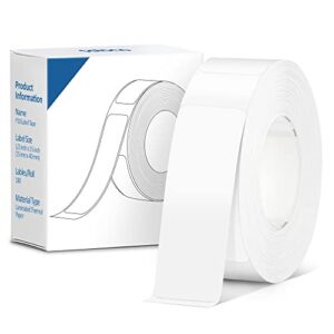 POLONO Thermal Label Maker Tape Adapted P10 Label Maker, Standard Laminated Office Labeling, 15mmx40mm/0.5x1.57inch, 180 Labels/Roll, P10 Thermal Printing Label Paper ( White )