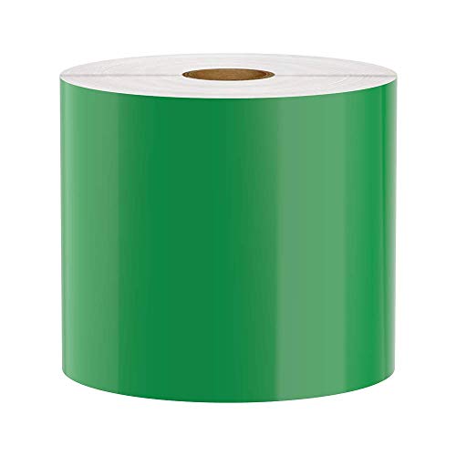 Premium Vinyl Label Tape for DuraLabel, LabelTac, VnM SignMaker, SafetyPro, Viscom and Others, Green, 4" x 150'