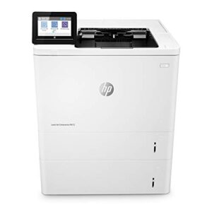 hp laserjet enterprise m612x monochrome printer with built-in ethernet, 2-sided printing & extra paper tray (7ps87a), white