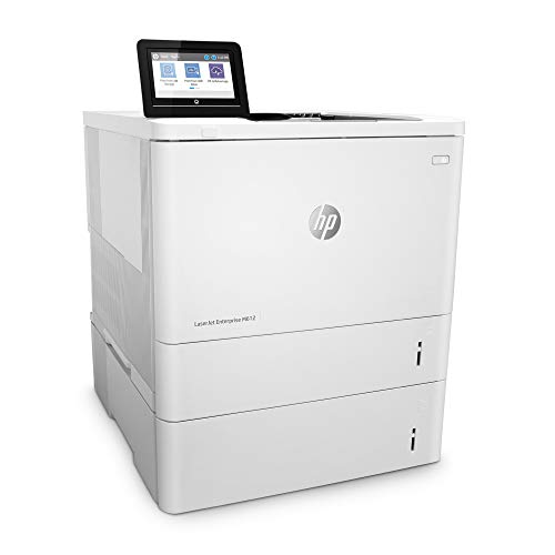 HP LaserJet Enterprise M612x Monochrome Printer with built-in Ethernet, 2-sided printing & extra paper tray (7PS87A), White