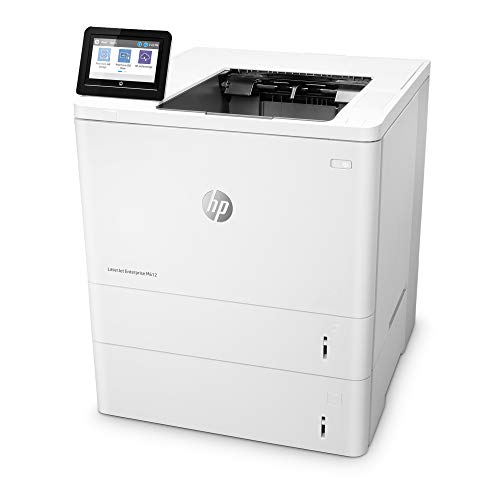 HP LaserJet Enterprise M612x Monochrome Printer with built-in Ethernet, 2-sided printing & extra paper tray (7PS87A), White