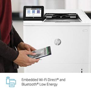 HP LaserJet Enterprise M612x Monochrome Printer with built-in Ethernet, 2-sided printing & extra paper tray (7PS87A), White