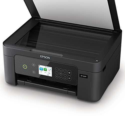 Epson Expression Home XP-4205 Wireless Color Inkjet All-in-One Printer, Black - Print Copy Scan - 2.4" Color Display, 10.0 ppm, 5760 x 1440 dpi, Auto 2-Sided Printing, Voice Activated