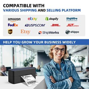 Phomemo Shipping Label Printer, 4x6 Thermal Label Printer for Shipping Packages & Home Small Business for Barcode, Address Printing Compatible with Amazon, Shopify, Etsy, Ebay, UPS, USPS, FedEx