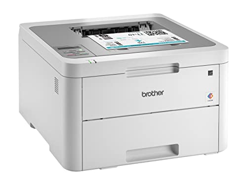 Brother HL-L32 10CW Compact Digital Color Laser Printer, 19ppm, 250-sheet, LCD, with Wireless and Mobile Device Printing, Durlyfish