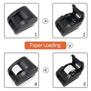 symcode 58MM USB Thermal Receipt Printer, High Speed Printing 90mm/sec, Compatible with ESC/POS Print Commands Set