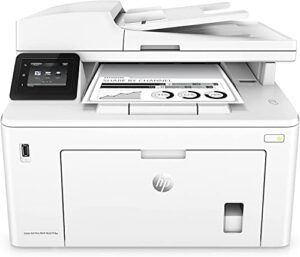 hp monochrome laserjet pro mfp m227fdwl wireless aio printer, 2.7″ touch screen, print copy scan fax, 1200×1200 dpi, up to 30ppm, auto duplex printing, 35-sheet adf with printer cable