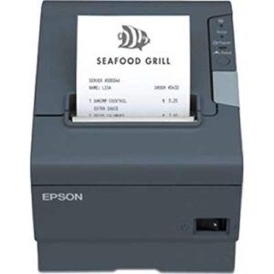 epson c31ca85a5961 tm-t88v-i omnilink thermal receipt printer, tm-i interface, ub-u01c-cloud card, with power supply, dark gray