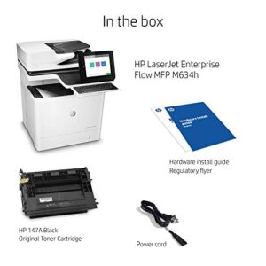 HP LaserJet Enterprise Flow MFP M634h Monochrome All-in-One Printer with built-in Ethernet & 2-sided printing (7PS95A)