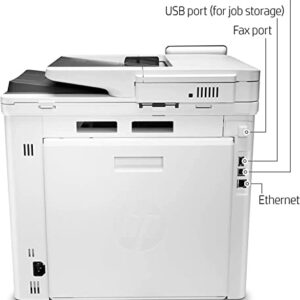 HP Laserjet Pro M479fdw Wireless Color All-in-One Laser Printer for Home Office- Print Scan Copy Fax - 28 ppm, 600x600 dpi, 8.5x14, Auto 2-Sided Printing, 50-Sheet ADF, Ethernet